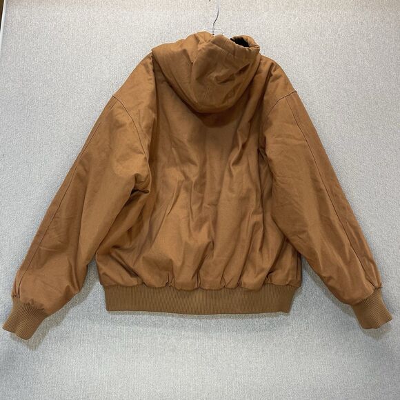 VTG Santa Fe Bomber Jacket Men's Large Canvas Quilt Lined Insulated - Picture 2 of 9